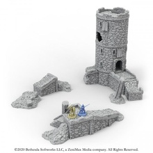 western watchtower terrain set - elder scrolls arms tabletop dragon dungeons fantasy knight miniatures modular rpg wall skyrim castle elderscrolls fort wargame dnd 3d print model - Mito3D