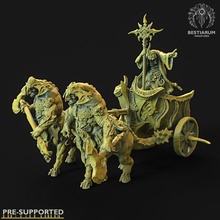 chariot + corrupted mage store demon boss dark fantasy warhammer centaur evil dungeon chaos sorcerer aos 3d print model - Mito3D