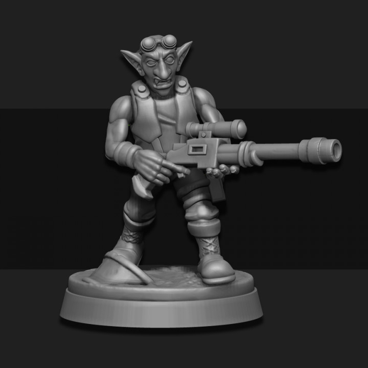 goblin junker male 03 tabletop warhammer miniature scifi wargame foundry sarks 3D print model - Mito3D