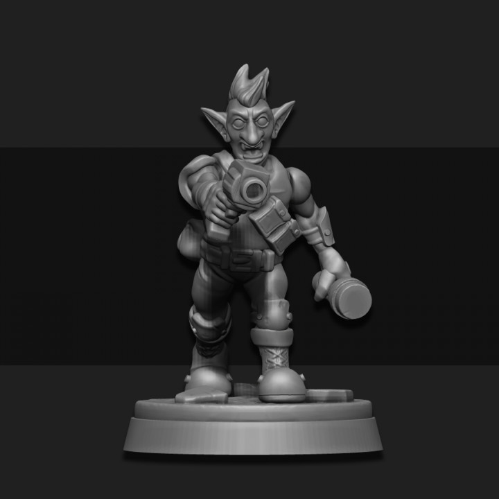 goblin junker male 05 tabletop warhammer miniature scifi wargame foundry sarks 3D print model - Mito3D