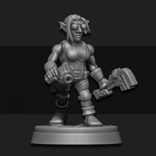 goblin junker female 01 tabletop warhammer miniature wargame foundry sarks 3d print model - Mito3D