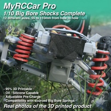 myrccar 1 10 big bore shocks complete 55-110mm 12 sizes rc car cars spring truck 4x4 buggy truggy tpu shock off-road mrcc on-road parts amortiguador 3d print model - Mito3D