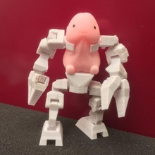 articolato mecha completo uomo ding robot trasformatore meme gundam mech 3d print model - Mito3D