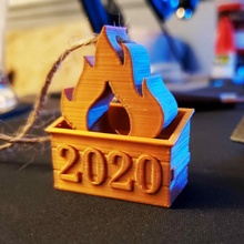 dumpster 2020 ornament 3d print model - Mito3D