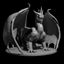 Drago creazione 3d print model - Mito3D