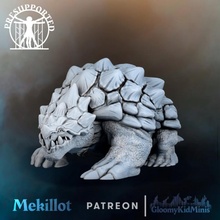 wild mekillot tabletop desert dinosaur miniature dnd pathfinder wasteland presupported darksun athas mekkillot 3d print model - Mito3D