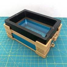 estante soporte limpieza cubas elegoo Marte anycubic fotón resina IVA 3d print model - Mito3D