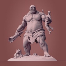 hill-giant 1 tabletop giant monster dnd 3d print model - Mito3D