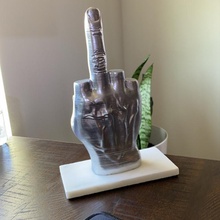 dedo amar arte mão escultura milão 3d print model - Mito3D