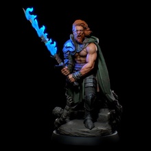 path valhalla tabletop barbarian viking character painting miniature dnd 3d print model - Mito3D