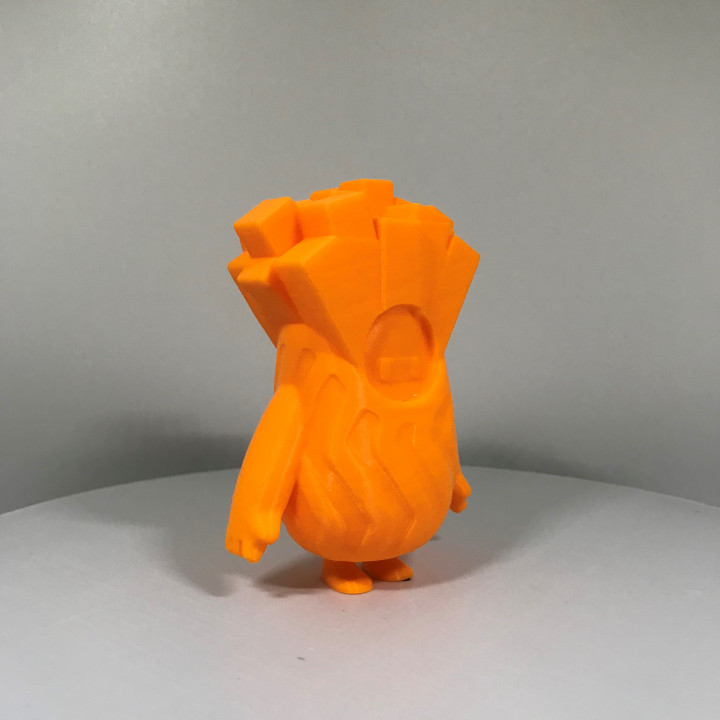 cair rapazes Nocaute fritas engraçado jogos videogames cara batalha real trapaceiro batatas 3D print model - Mito3D