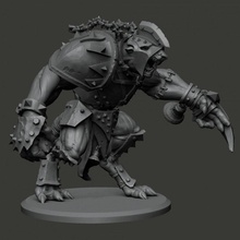 ratto orco calcio warhammer 3d print model - Mito3D