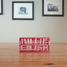 Billie eilish 3d retourner ornement art cadeau musique populaire pop célébrité 3d print model - Mito3D