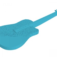 acústico violão autocad concorrência instrumento musical 3d print model - Mito3D