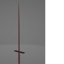 simples japonês espada arma miniatura pobre nodetail 3d print model - Mito3D
