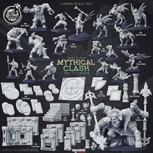 mythical clash pre-supported bundle store collection fantasy greek modular heroes tiles openlock complete encounters castnplay presupported supported theros 3d print model - Mito3D