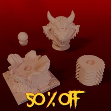 interactive terror snake tabletop stl dragons golem miniatures monster rpg tile enemy dungeon fangs 28mm dnd 35mm drake playable openlock pathfinder 32mm dungeons&dragons totem ender3 dungeon&dragons openlockcompatible 3d print model - Mito3D