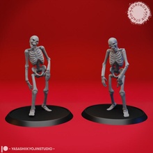 undead skeleton walkers - tabletop miniature monster skull spooky creepy roleplaying dnd pathfinder gloomhaven aos ttrpg 3d print model - Mito3D
