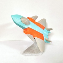 fighter jet toy puzzle - cn type toys & games aircraft plane j20 j-20 3d print model - Mito3D