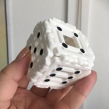 polypanel 6 sided dice makeanything 3d print model - Mito3D