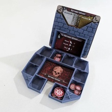 gloomhaven monstruo estadisticas dañar soporte anillo juegos mesa juego helado 3d print model - Mito3D