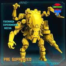 fukimasa experimental mecha tabletop battle droid extra robot mech cyberpunk arms 3d print model - Mito3D