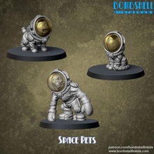 space pets tabletop animal cat dog retro sci-fi pulp chimp 3d print model - Mito3D