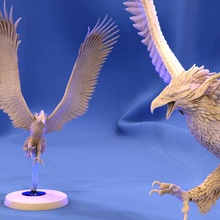 maldito roc mesa pájaro criatura águila fantasía juego azar rpg volador enorme d cóndor tacones 3d print model - Mito3D