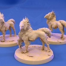 hippogriff wing version tabletop fantasy gaming rpg horse flying griffin d&d 3e 5e 4e 2e hypogriff hippogryph 3d print model - Mito3D