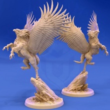 hipoglífica vuelo mesa pájaro fantasía juego azar rpg alas grifo d hourse 3e 5e 4e hipogrifo 3d print model - Mito3D