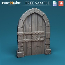 prigione porta draghi dungeon terreno oggetti scena tavolo scenario spargere 3d print model - Mito3D