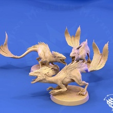 plumado raptor agresivo pie pose mesa pájaro criatura dinosaurio juego azar lagartija monstruo rpg pollo asesinato d pluma cerveza casera 3e 5e agresor 4e 2e 3d print model - Mito3D