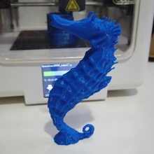 seahorse stone 3d ipad model sea horse mickey easythreed sculptura 3d print model - Mito3D