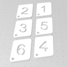 key tags 1 12 porte clés numéroté 3d print model - Mito3D