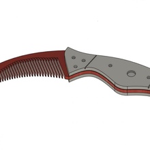 cs talon knife comb 3d print model - Mito3D
