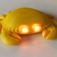 hack crab electronics toy blinking 3d print model - Mito3D