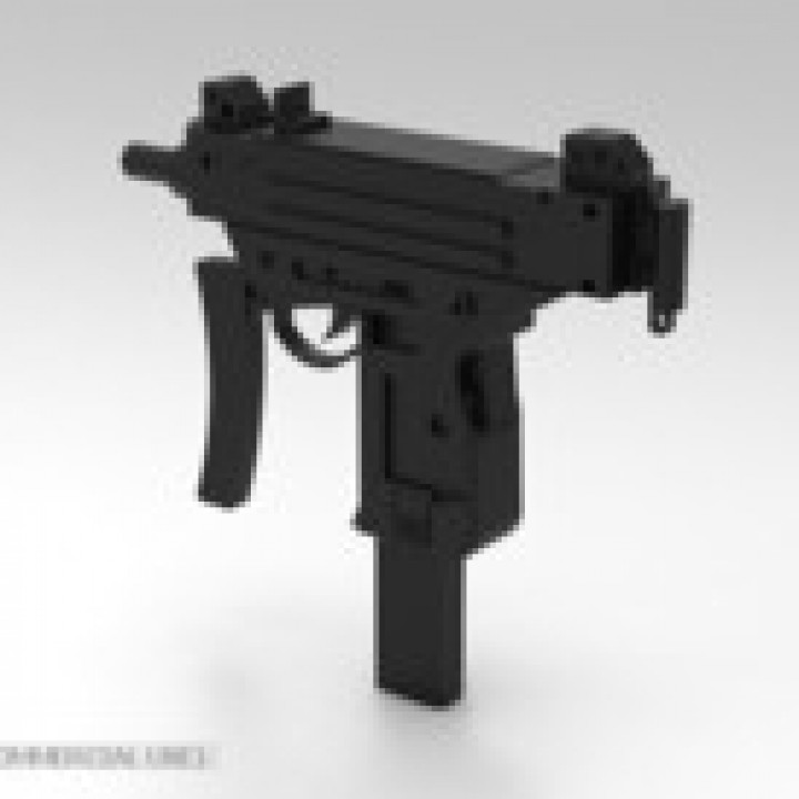 uzi silah stl tabanca 3D print model - Mito3D
