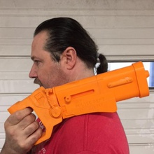 elemento polizia blaster props cosplay pistola film videogame replica fifthelement 3d print model - Mito3D