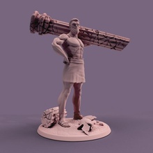 yarı tanrı kahraman masaüstü 3d print model - Mito3D