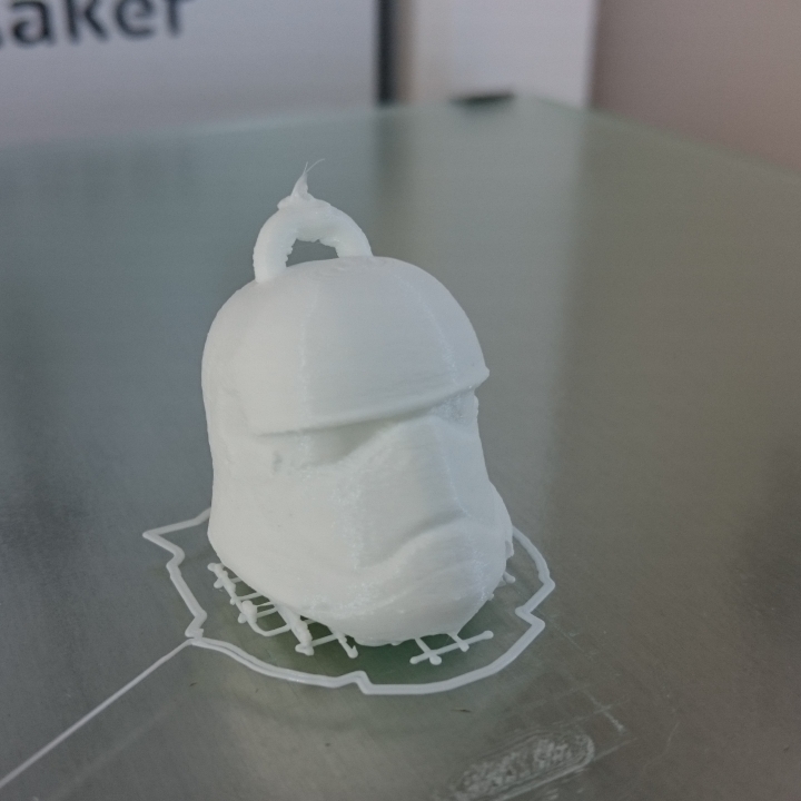 star wars episodio vii casco stormtrooper llavero marcado eliminación juegos juguetes 3D print model - Mito3D