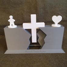 Andacht Brücke Jesus Religion Kirche 3d print model - Mito3D
