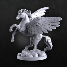 pegasus tabletop creature fantasy figure monster mythology wings horse dnd 3d print model - Mito3D