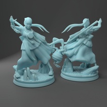 takayahsi outland wizard tabletop dragons dungeons female japanese caster warlock asian pathfinder sorceror 3d print model - Mito3D