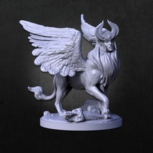 sphinx tabletop creature fantasy figure monster mythology miniature sphynx myth dnd 3d print model - Mito3D