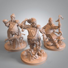 chen - archer pre-supported tabletop miniature minis asian dnd 3d print model - Mito3D