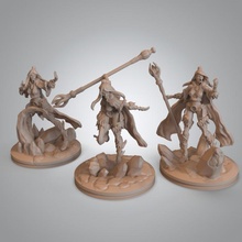 sarana- mage pre-supported tabletop kickstarter miniature minis asian dnd presupported 3d print model - Mito3D