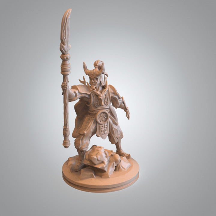 ayrat imparator pre supported masaüstü Kickstarter savaşçı minyatür minis Asya dnd 3D print model - Mito3D
