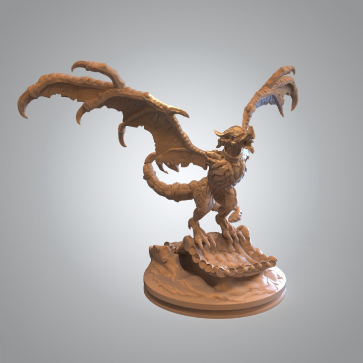zaya démon forme pre supported table kickstarter miniature minis asiatique dnd 3D print model - Mito3D