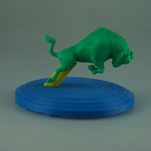 redbull logo fan Kunst Energie trinken rot bull 3d print model - Mito3D
