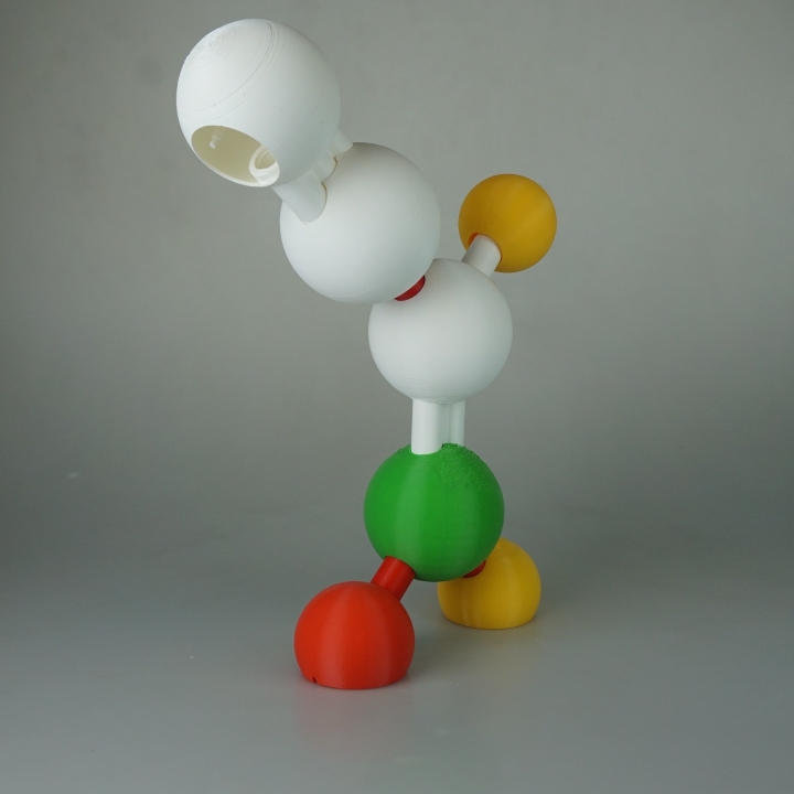 abs molécula lámpara kitronik competencia educación electrónica iluminación química 3D print model - Mito3D